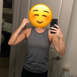 lululemon Gray Muscle Tank
